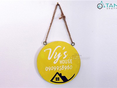 Bảng treo cửa VY'S HOUSE